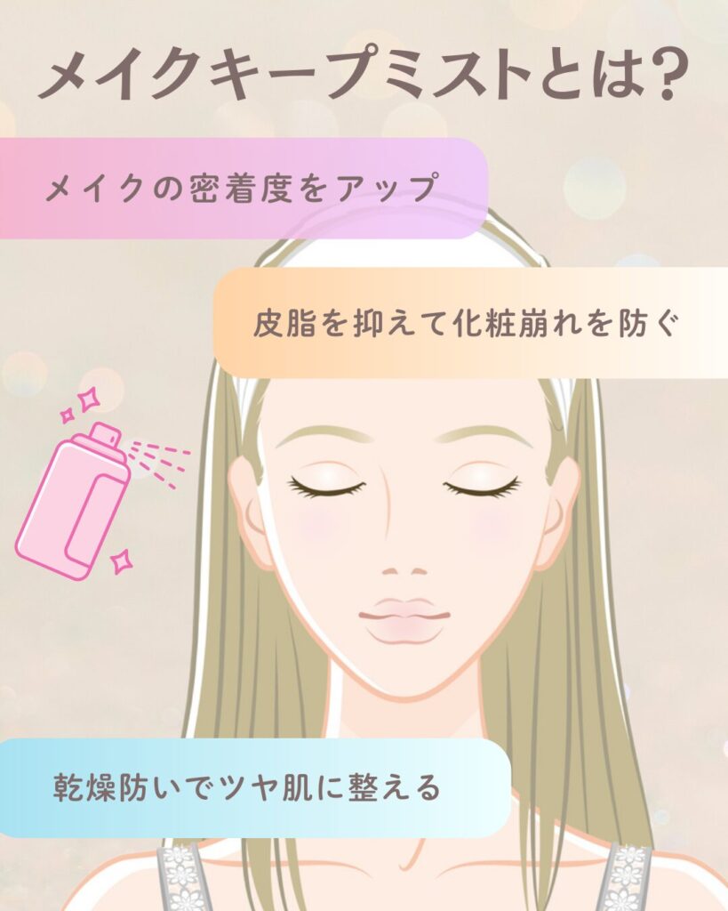 メイクキープミストとは？どんな役割がある？