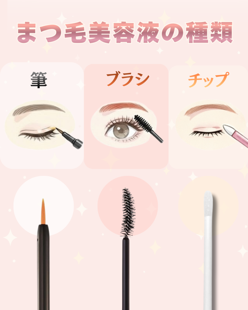 まつ美容液の形状は3種類！それぞれの違いは？