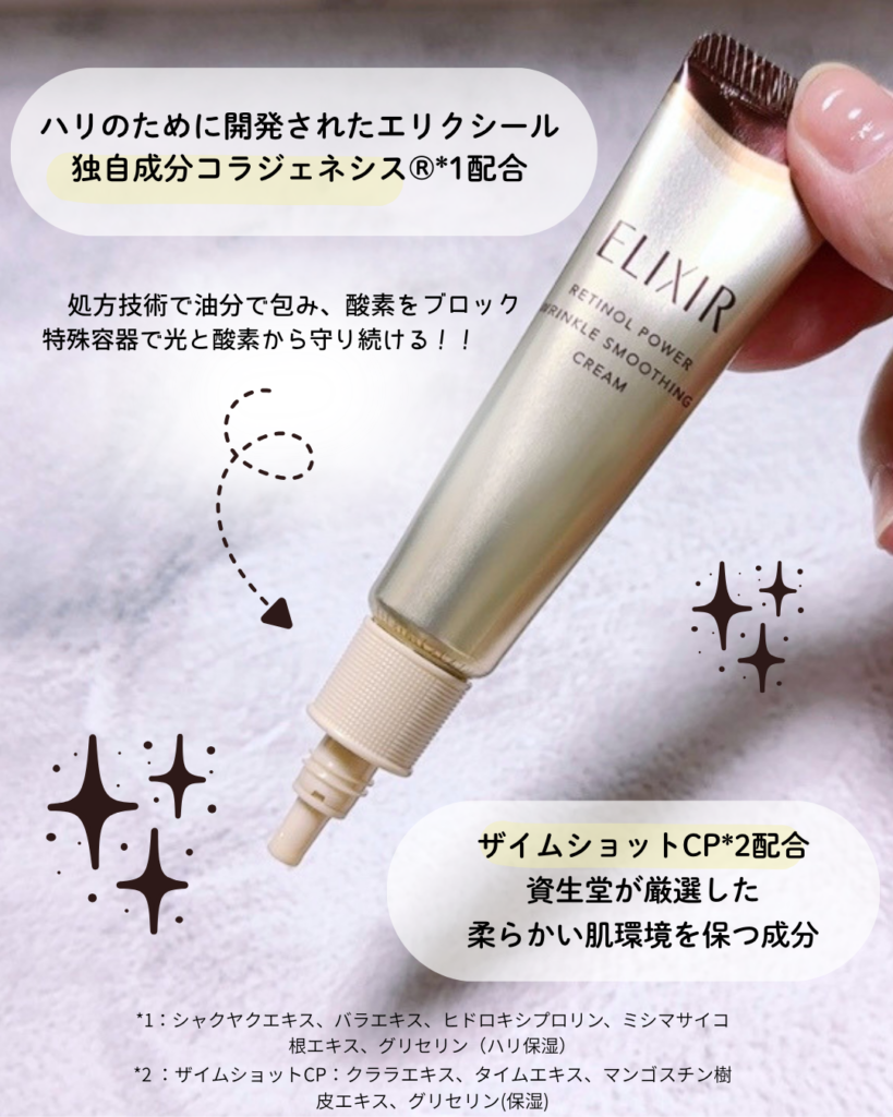 エイジングサインにアプローチする厳選された成分配合