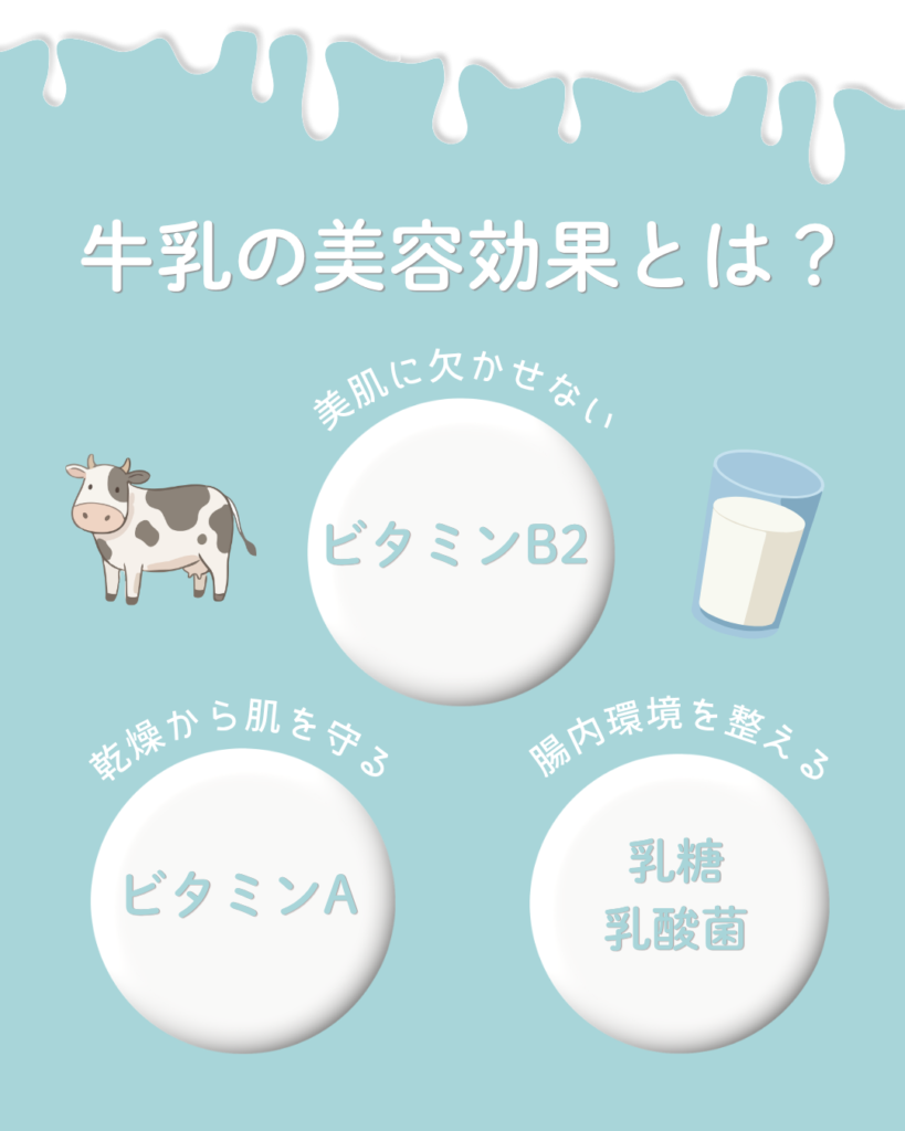 牛乳の美容効果とは？