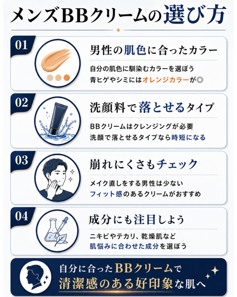 メンズBBクリームの選び方
