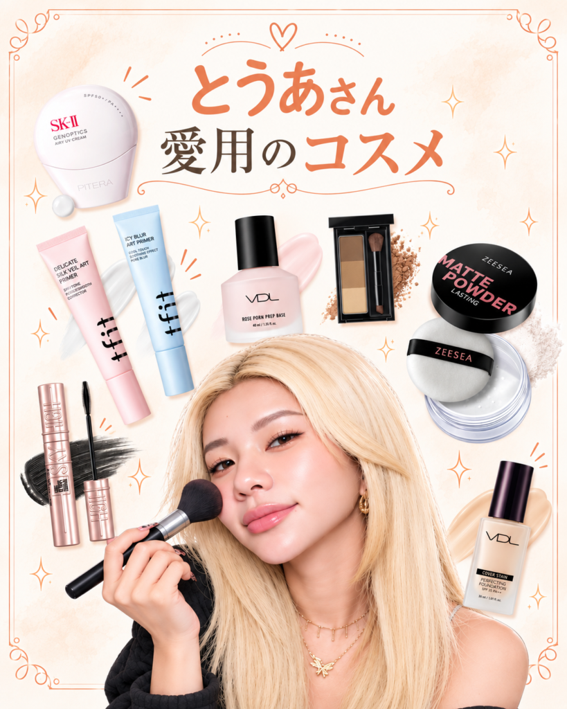 とうあさん愛用のコスメ