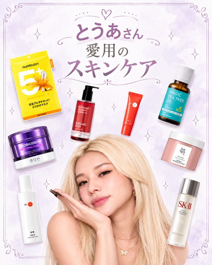 とうあさん愛用のスキンケア