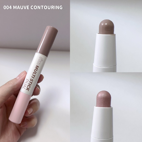 【004 MAUVE CONTOURING 】低彩度のモーヴグレー×ピンク